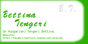 bettina tengeri business card